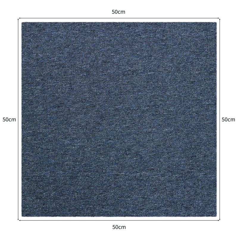 Fredlyn 50cm W x 50cm L Level Loop Polypropylene Carpet Tile
