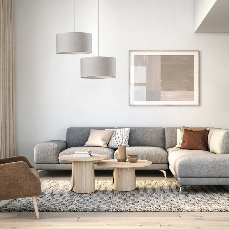 1 - Light Single Pendant, White