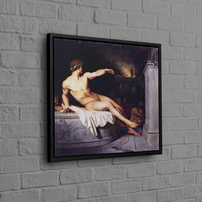 Portrait rétro d'un homme sur toile de coton, idéal pour la décoration intérieure et la beauté esthétique de votre espace de vie