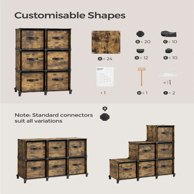 Aivy 6 Drawer Double Dresser