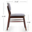2-piece Upholstery dining armless chairs with sturdy legs-1406103085