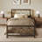 Mauppin Metal Slat Bed-101141600-101141598