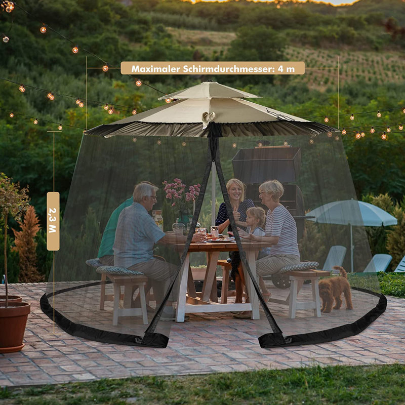Cutshall Freeport Park Polyester Screen, Black