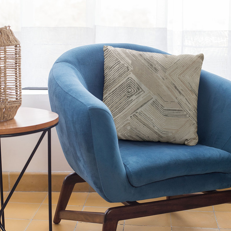 Hidden Tour Abstract Reversible Throw Pillow, 20" x 36"