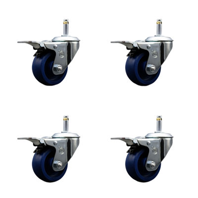 Solid Polyurethane Swivel Stem Caster