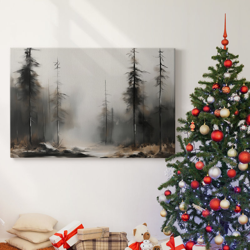 Art des Fêtes de Noël - Toile tendue avec châssis - Série 3-X, H 12 po x l 18 po