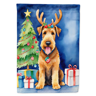 Christmas Reindeer House Flag