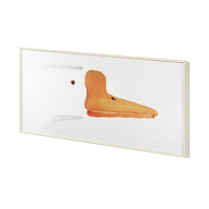«Goose Gazing II», reproduction d'art encadrée à la main, Goose Gazing II