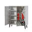 Caslin 4 -Door 4 -Shelf