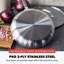 Bobby Flay by GreenPan PFAS-Free Nonstick Stainless Steel 12” Frypan with Lid
