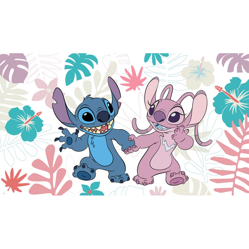 Murale autocollante Disney Stitch and Angel
