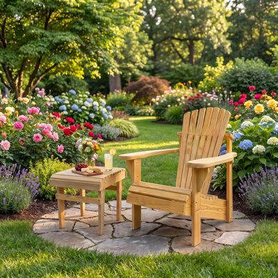 Adirondack Chair – An American Classic,  Premium Pressure Treated Pine Perfect for Outdoor, Deck, and  Patio Seating. 100% Made in the USA
