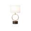 Blagiu METAL CIRCULAR TABLE LAMP WITH CYLINDER SHADE