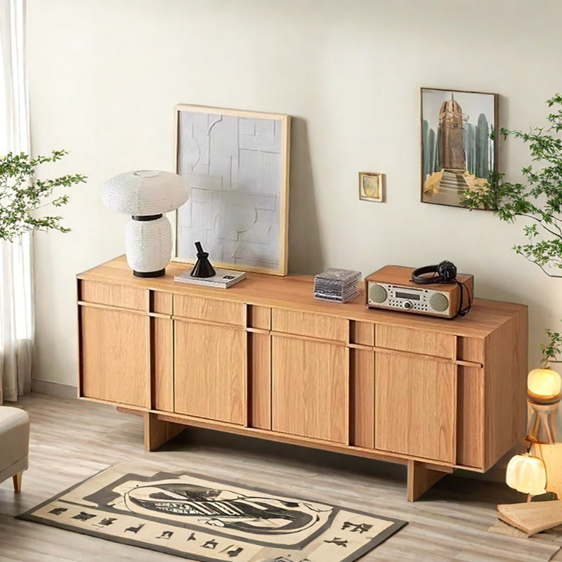 Solid Wood Dining Sideboard, 30.7" H x 70.9" W x 15.7" D