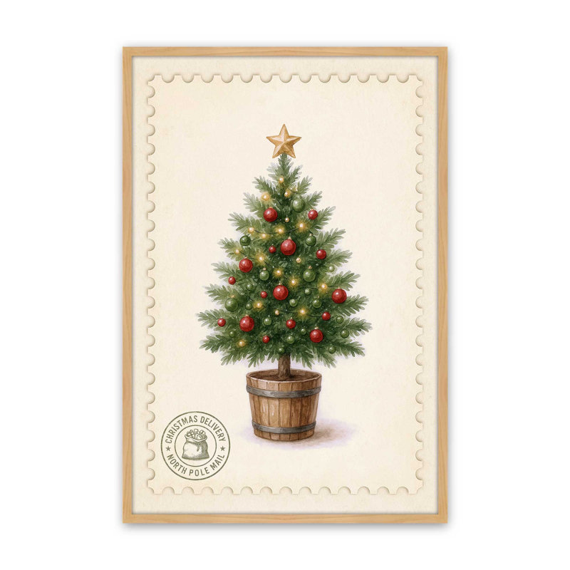Evergreen Parcel, reproduction d'art, 18 po x 24 po, Érable américain