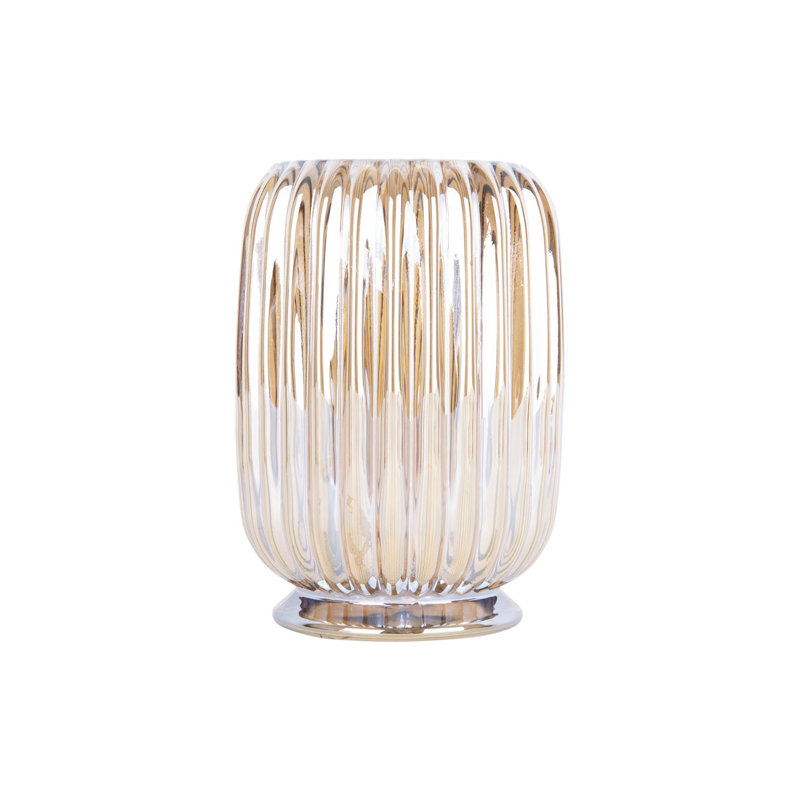 Glass Tabletop Votive Holder, Amber Brown