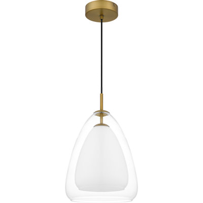 Lanisa Single Light Glass Steel Dimmable Pendant