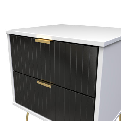 Fully Assembled Alizay Manufactured Wood Bedside Table