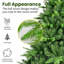 Arbre de Noël illuminé 5 pi avec 250 lumières à DEL blanc chaud, arbre à charnières réaliste en PE + PVC avec support en métal, 850 extrémités, arbre de Noël artificiel pour la décoration des Fêtes-37836060