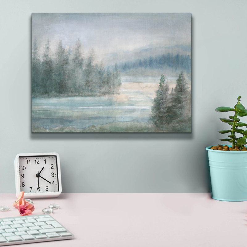 «Morning On The Lake» par Danhui Nai, art mural sur toile, H 12 pi x l 16 pi