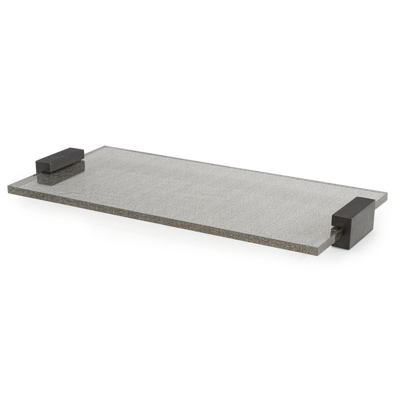 Grand plateau décoratif Zefiro, L 29,25 po x P 14 po x H 2,75 po