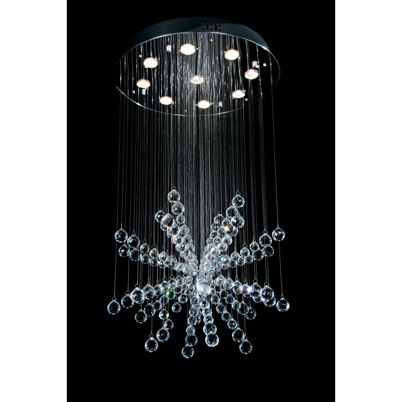 Plafonnier encastré 12 lumières star Vallejo