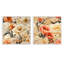 Boule - Ensemble de 2 collages carrés floraux-101847524-101847522
