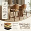 Tabouret de bar rembourré en bois massif-339600677-339600678