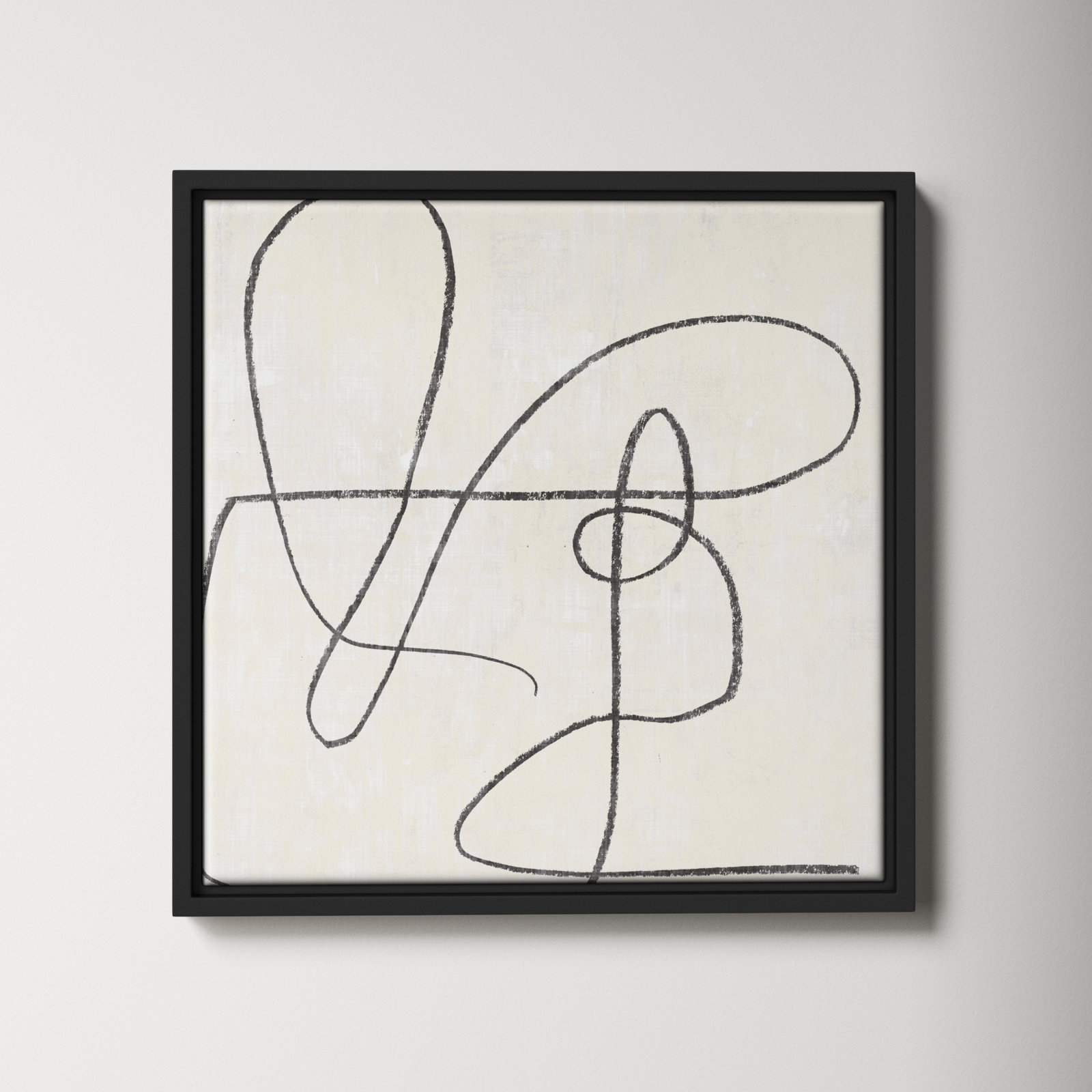 Juxtaposing, 31.5" H x 31.5" W, Black