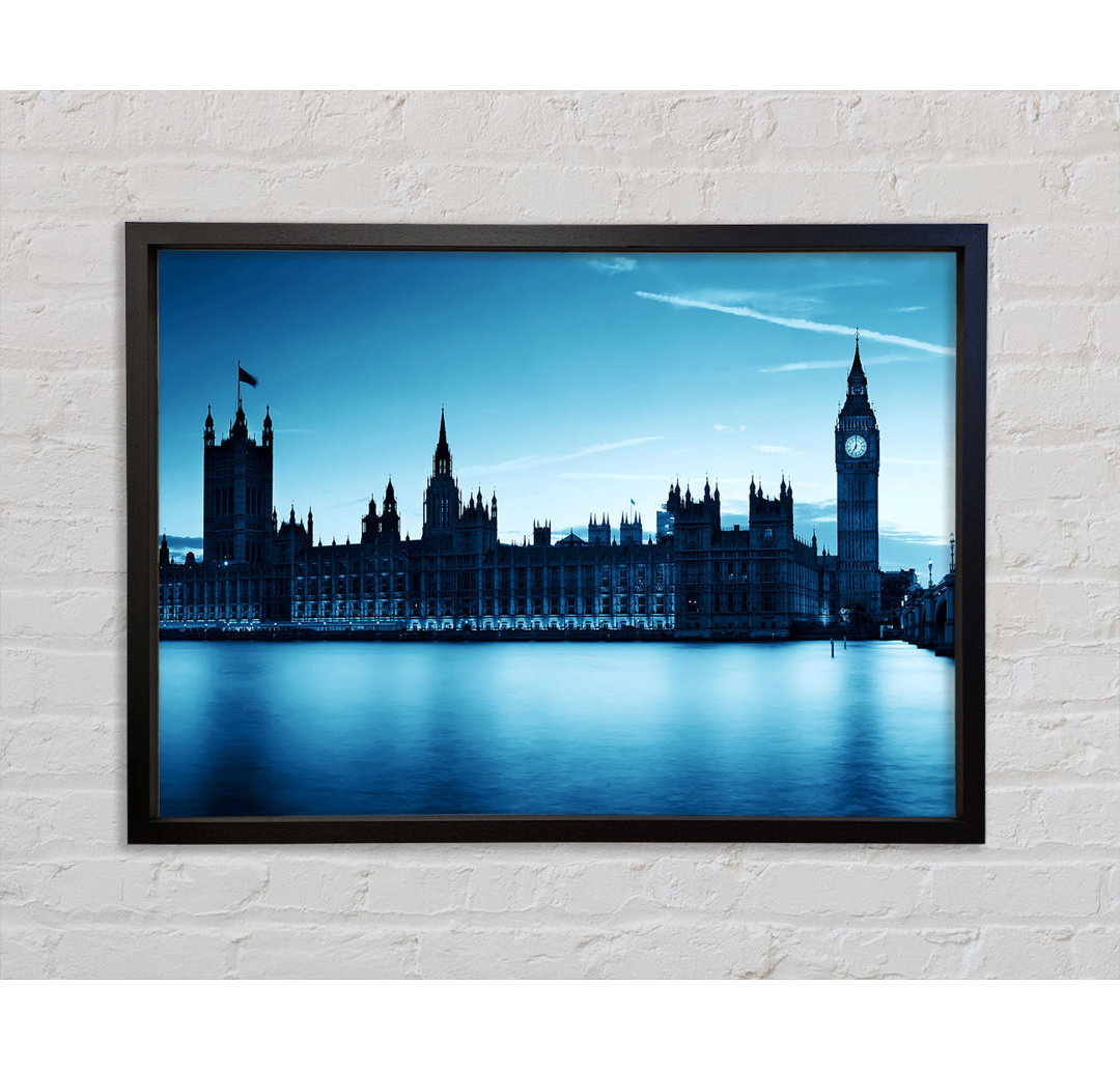 Houses Of Parliament Blues - Einzelne Bilderrahmen Kunstdrucke auf Leinwand