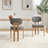 Wooden Dining Chairs Set Of 2, Modern Fabric Upholstered Dining Room Chair Kitchen Chairs, Farmhouse Dinner Chair For Kitchen Dining Room-569734270