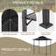 1.5m W x 2.5m D Metal Soft-top Gazebo-429347101