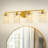 4-Light Dimmable Bathroom Vanity Light With Crystal