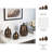 Set Of 3 7/9/11" Tiziano Bronze Jars