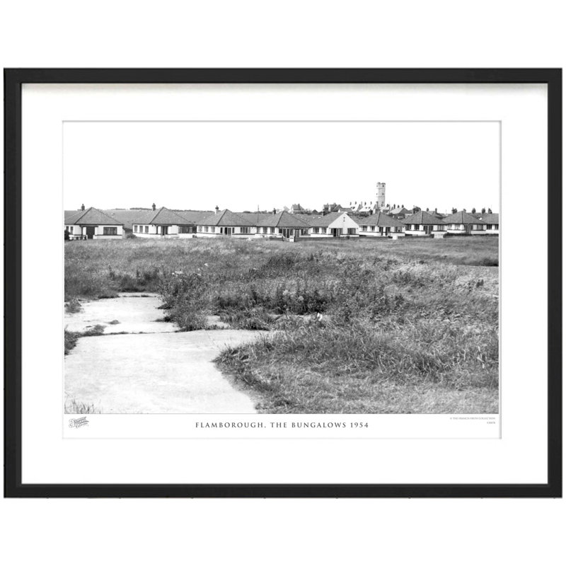 Flamborough, The Bungalows 1954 by Francis Frith - Single Picture Frame Print, 45cm H x 60cm W x 2.3cm D