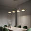 Luminaire suspendu linéaire à 4 lumières pour îlot de cuisine à DEL