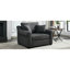 Fauteuil en chenille de 44,5 po de large gris-1714718732
