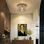Luminaire lustre perlé blanc Boho
