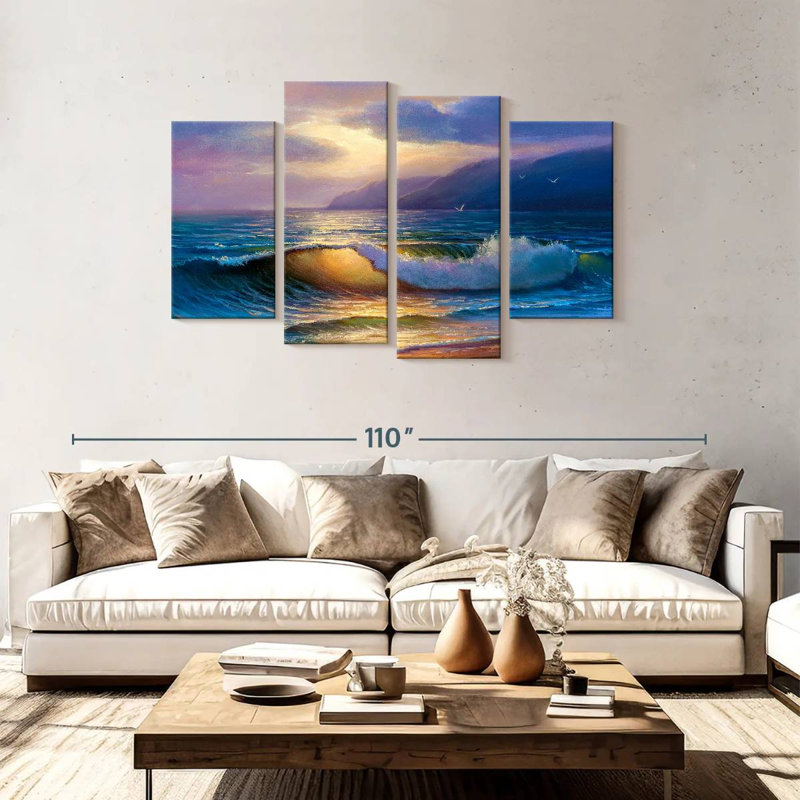 Waves On Gillard, 48" H x 75" W