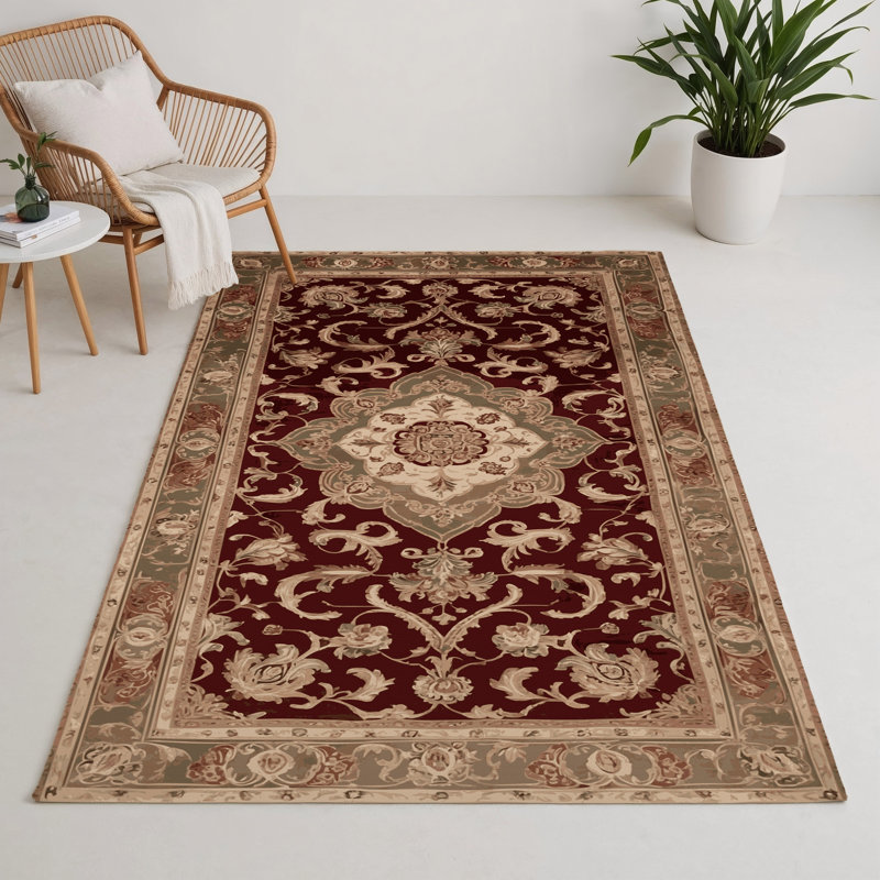 Tapis d'intérieur et d'extérieur brun français, Rectangle 9 pi x 12 pi
