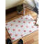 Pink Polka Dots Hand Tufted Cotton Bath Rug