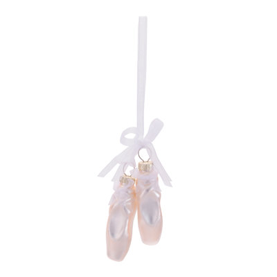 Glass Ballet Slipper Ornaments (Set of 12)