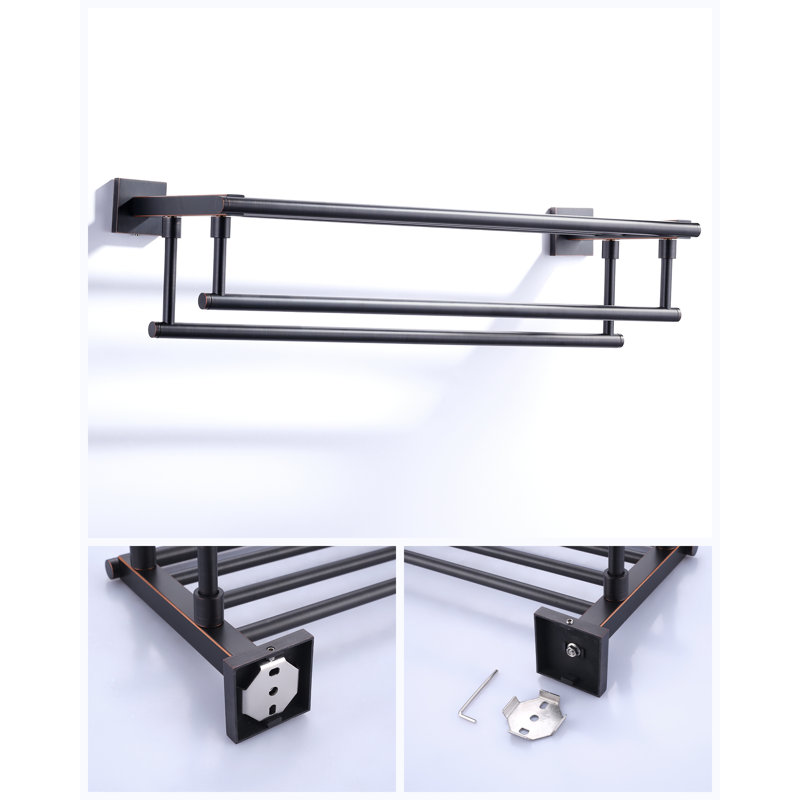 Oil Rubbed Bronze 24" Wall Mounted Towel Rack