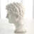 Hadrian Bust-White Glaze