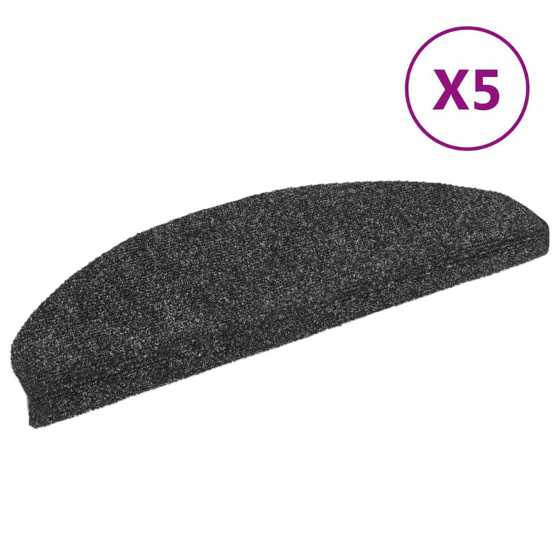 Georgescu Non-Slip Gray Stair Tread, 5