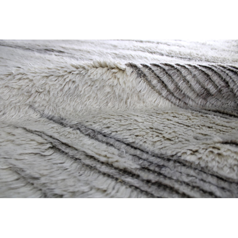 Moroccan Wool Area Rug, Rectangle 9' x 12', Abstract