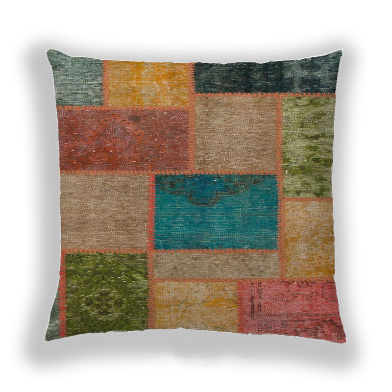 Coussin décoratif abstrait 1256, Microsuède