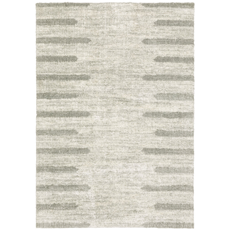 Striped Indoor Rug, Rectangle 3'10" x 5'5"