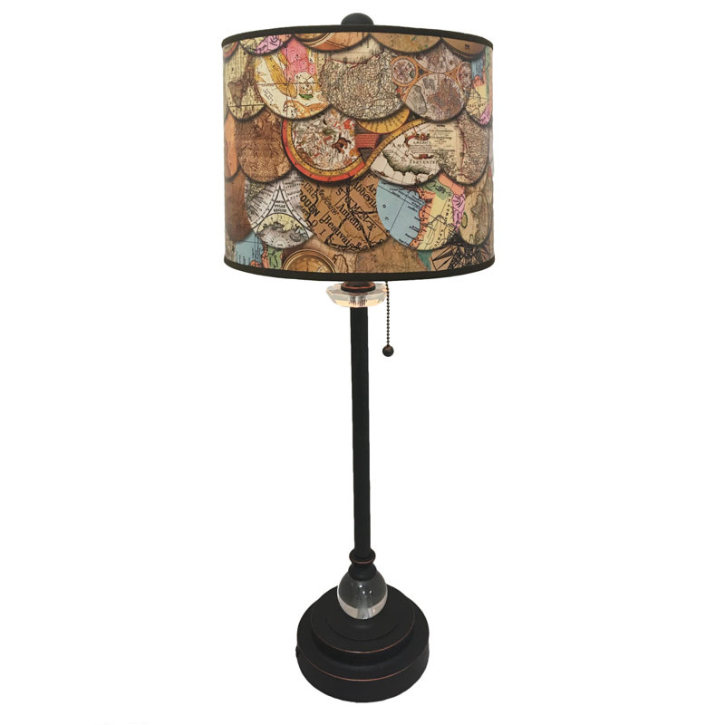 Ensemble de lampe buffet 28" crystal Bettencourt, Bronze