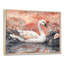 Rose cygne, reflets de l'élégance - cygnes, art mural-357075360-357075384-468488128